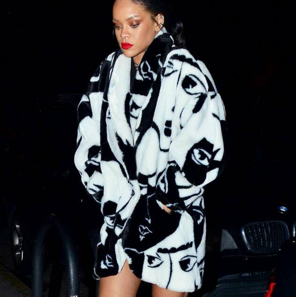 Vintage DonnyBrook Bold Black & White Coat